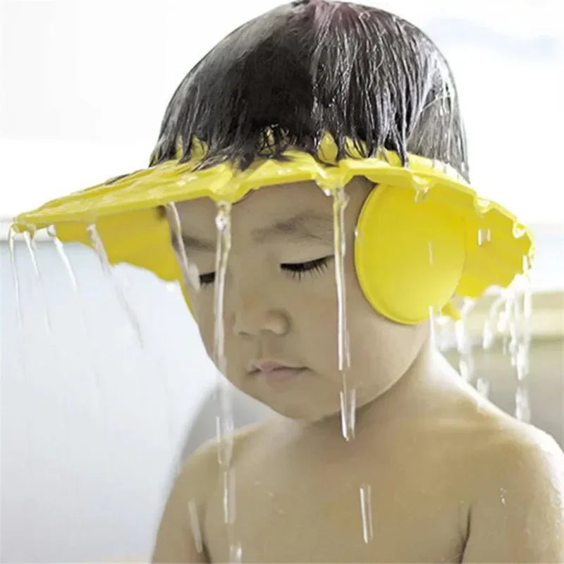 chapeau de lavage de cheveux réglable pour enfants, protection des oreilles, shampoing sûr pour enfants