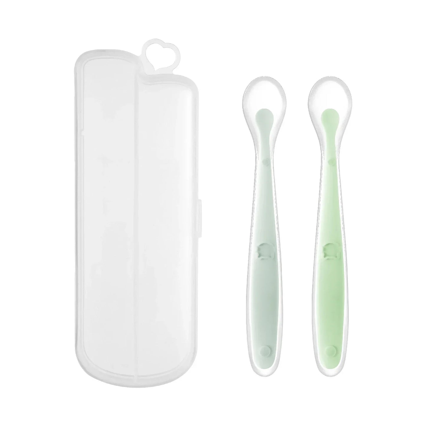 Cuillère en silicone souple pour bébé Cuillère d'alimentation