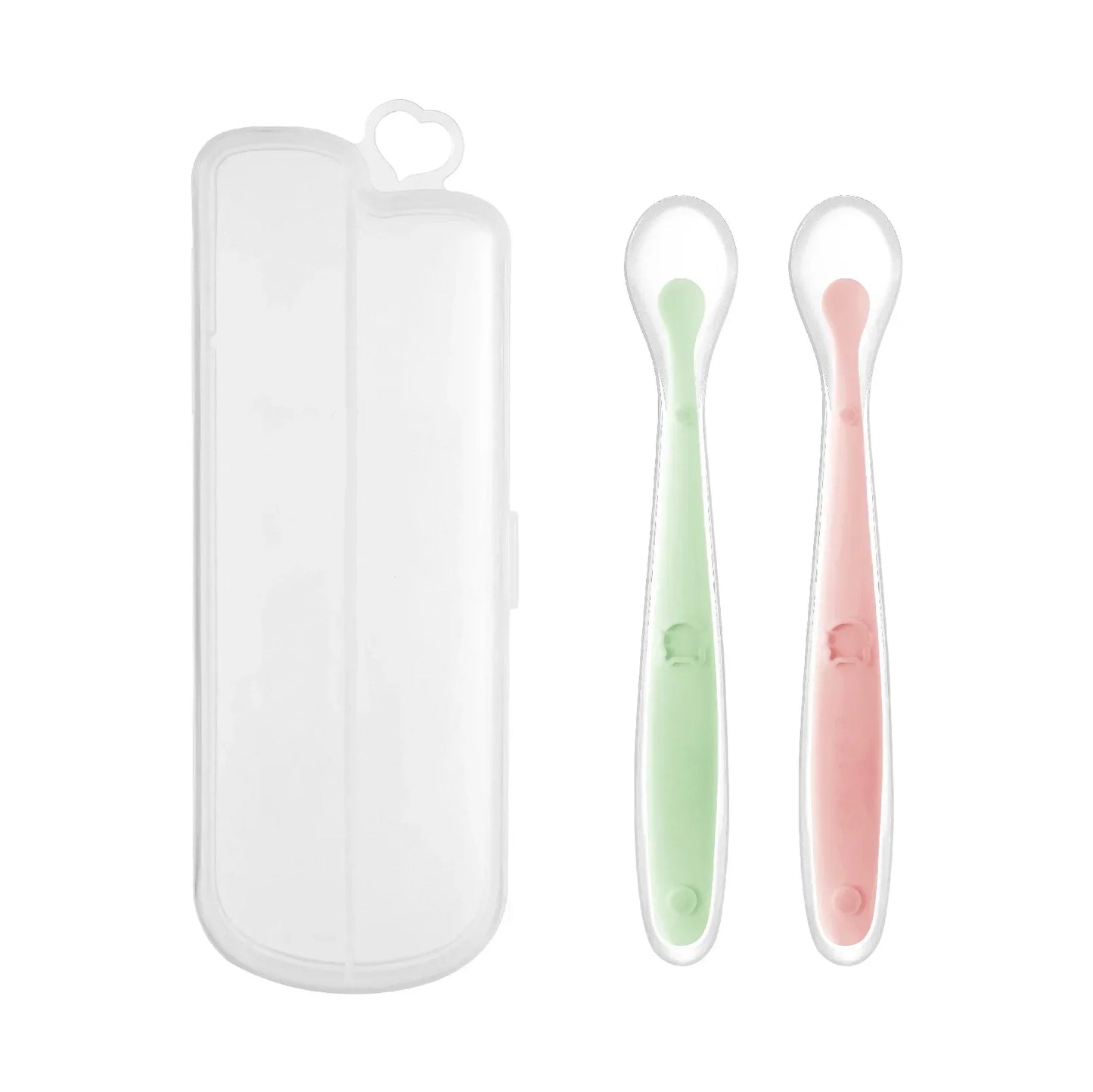 Cuillère en silicone souple pour bébé Cuillère d'alimentation