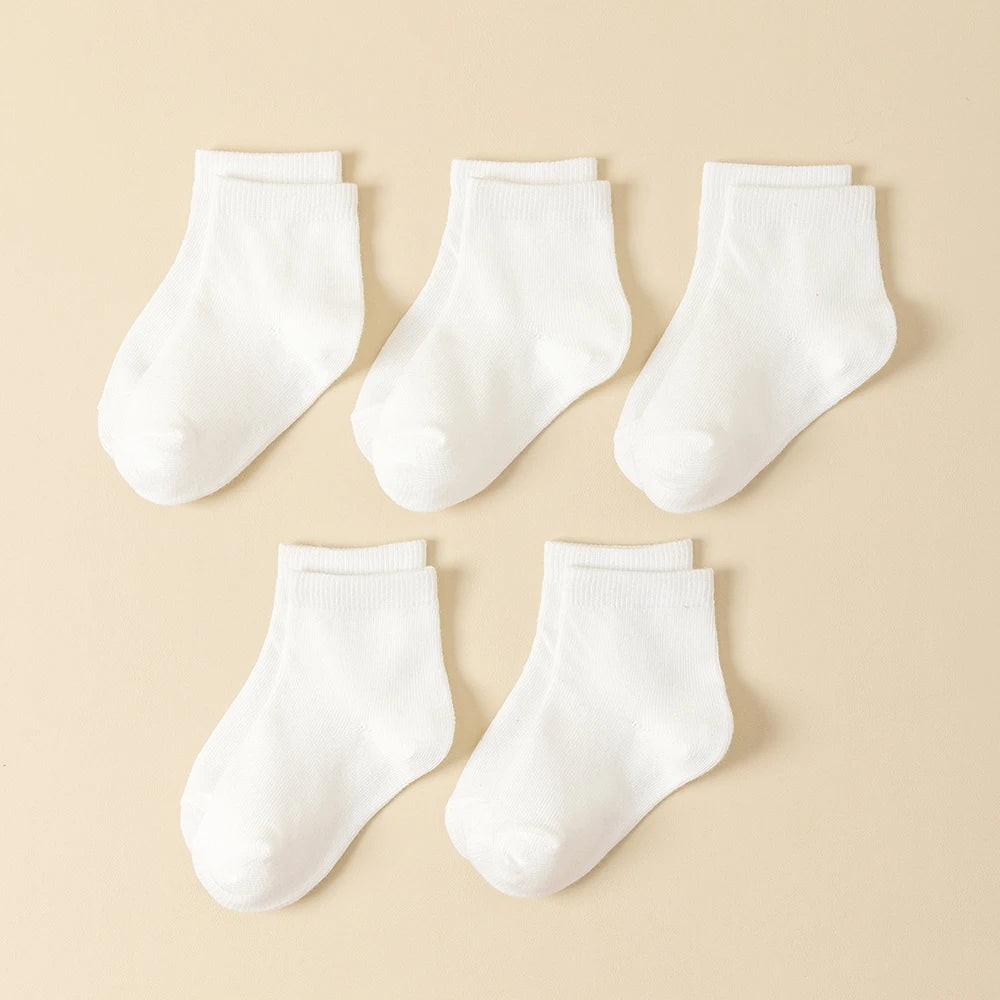 Lot de 5 paires de chaussettes pour bébé à motifs de dessins animés