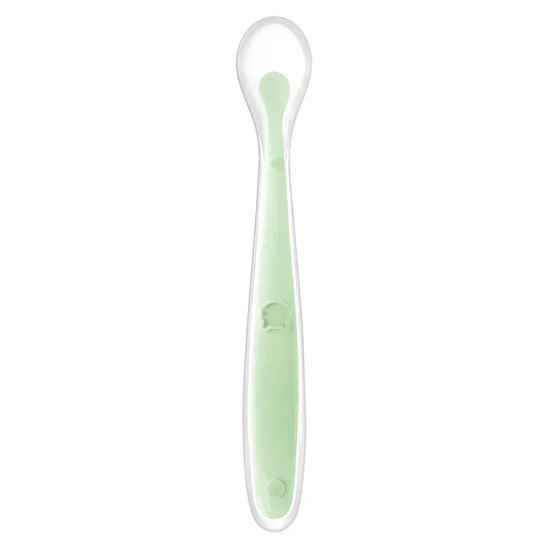 Cuillère en silicone souple pour bébé Cuillère d'alimentation