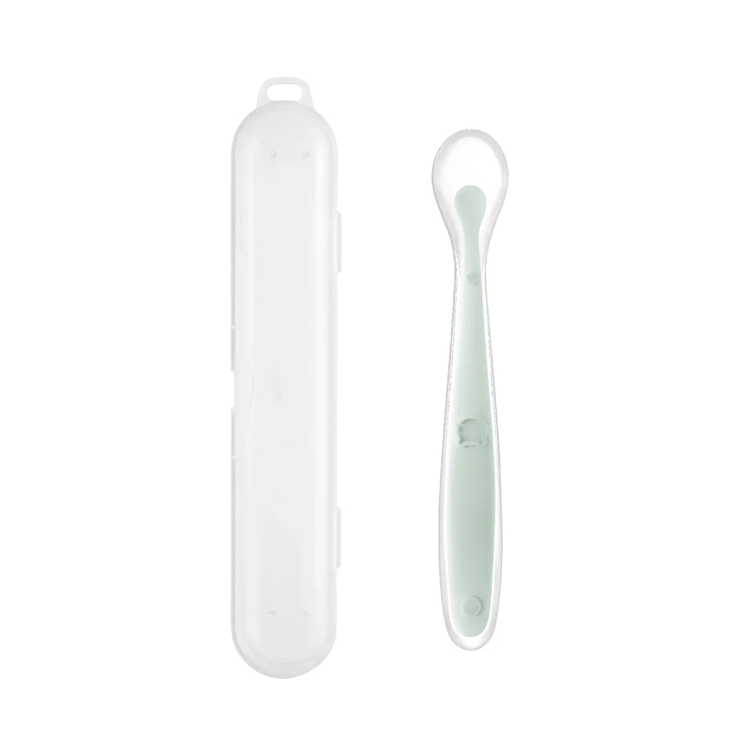 Cuillère en silicone souple pour bébé Cuillère d'alimentation