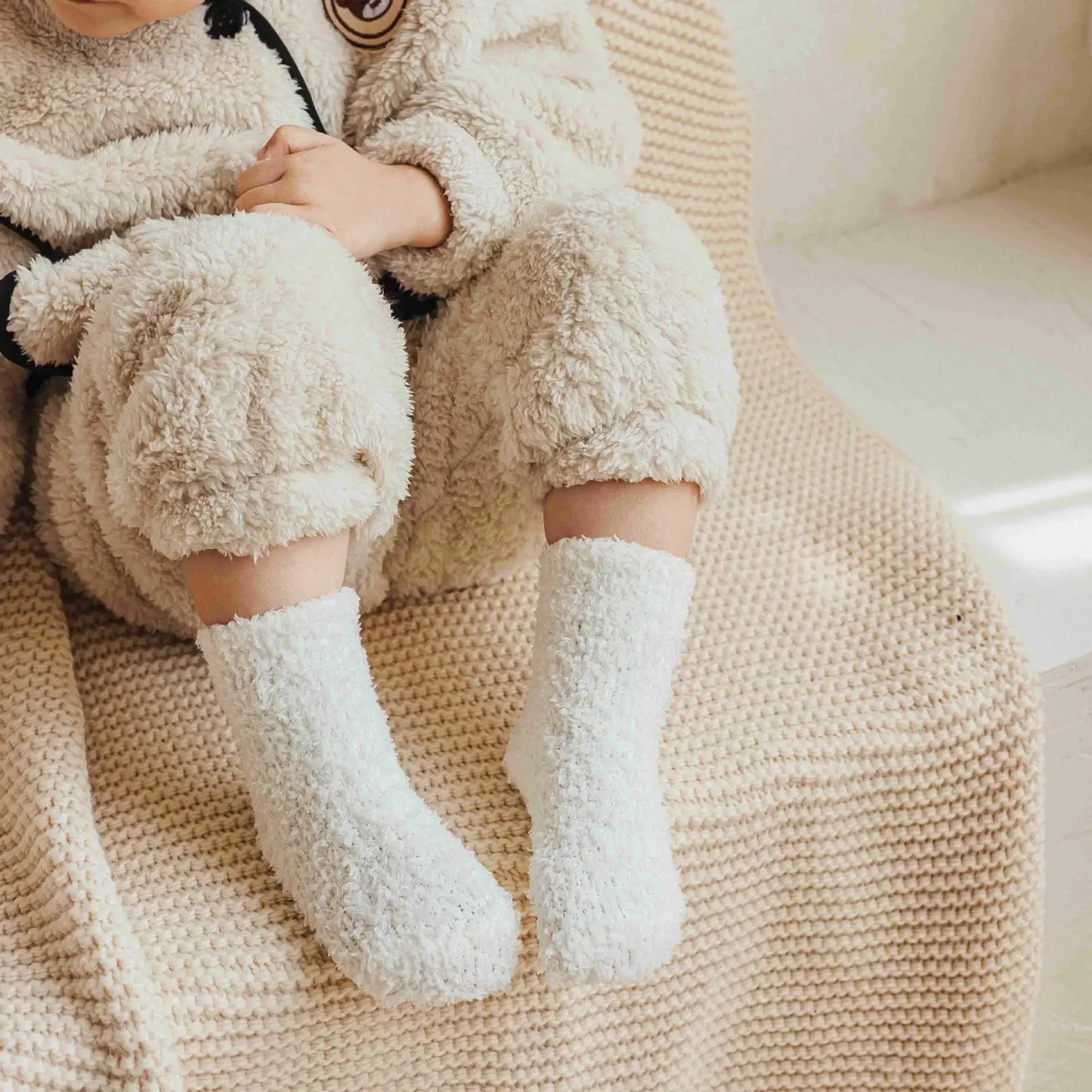 Chaussettes d'hiver épaisses pour nouveau-nés ur enfants antidérapantes