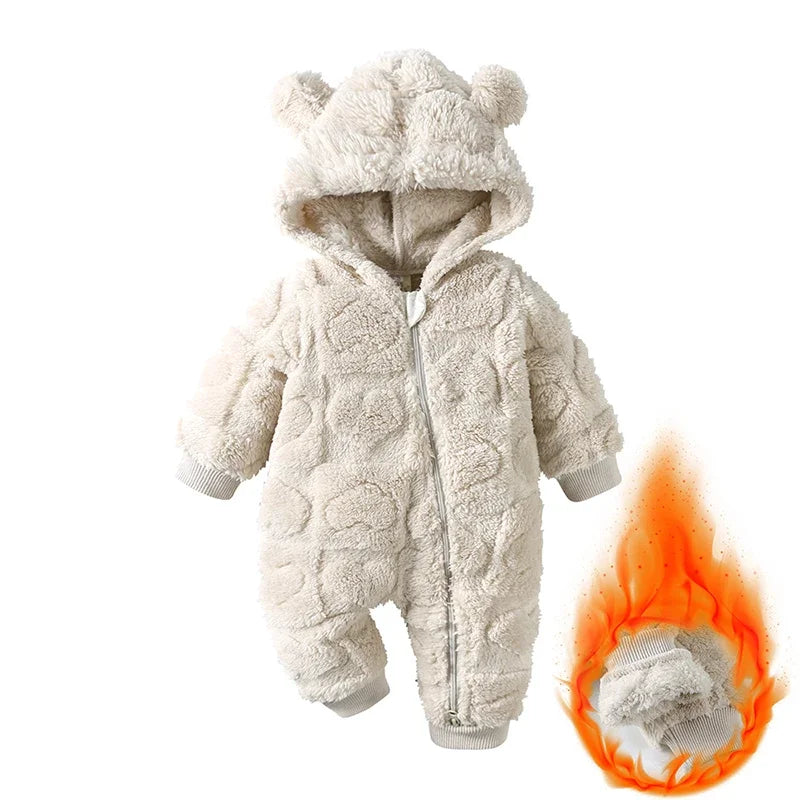 barboteuse hiver chaud vêtements nouveau-né 0-18 mois