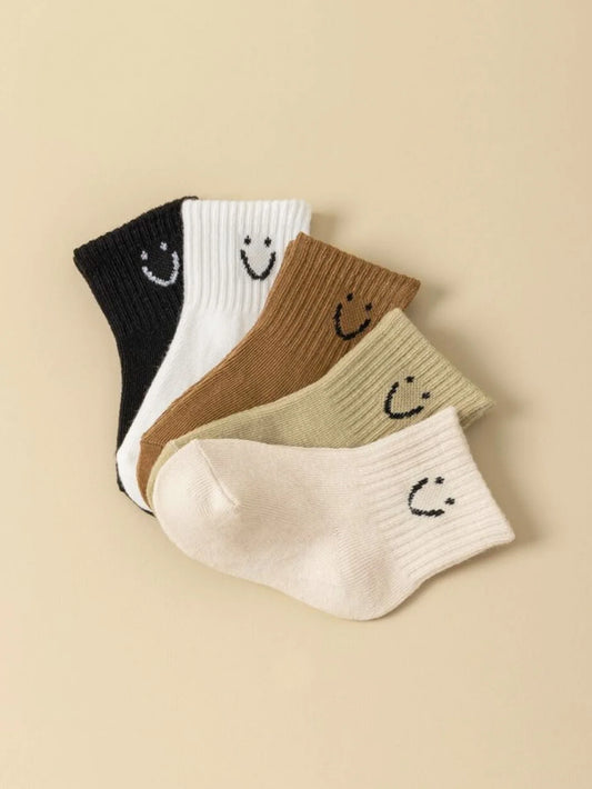 Lot de 5 paires de chaussettes pour bébé à motifs de dessins animés