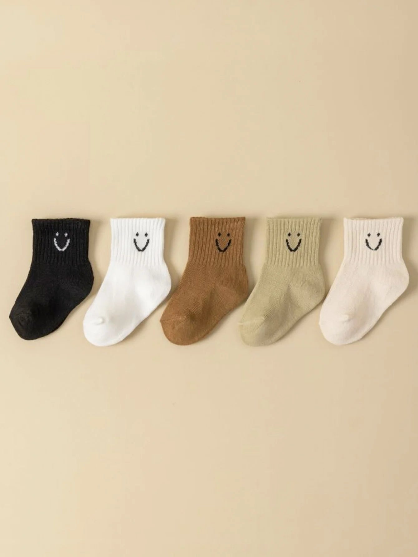 Lot de 5 paires de chaussettes pour bébé à motifs de dessins animés